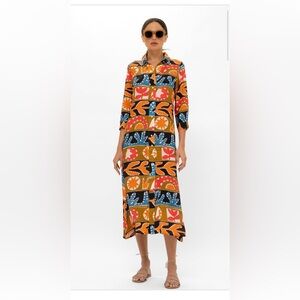 NWT Oliphant Midi Shirt Dress sz L